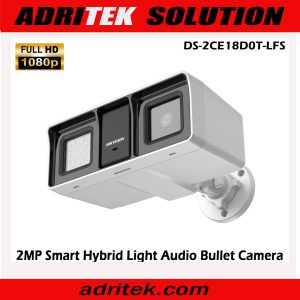 Hikvision DS-2CE18D0T-LFS 2MP Smart Hybrid Light Audio Bullet Turbo HD Camera