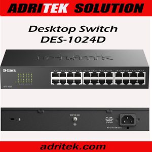 24-Port Fast Ethernet Unmanaged Desktop Switch DES-1024D