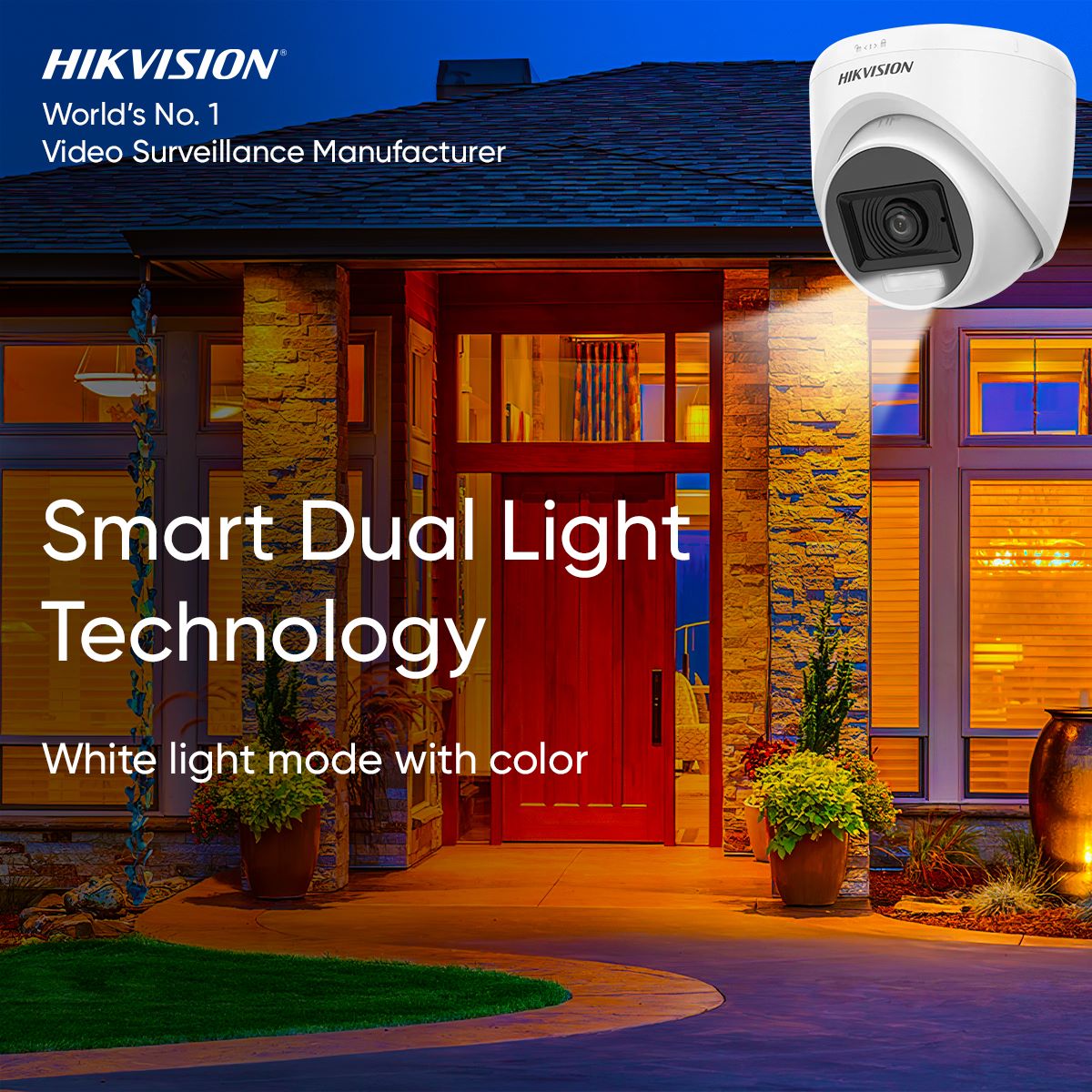 Hikvision 1080P Full HD 2mp Smart Hybrid Dual Light 4 Security Camera Package - Image 3