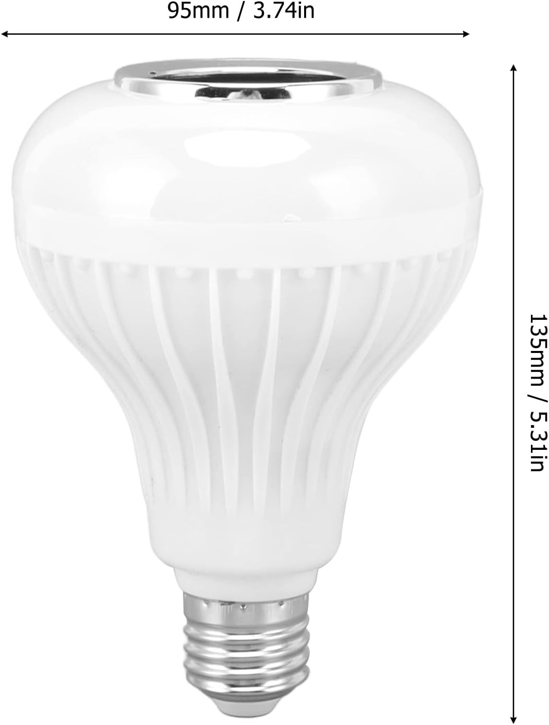 LED Music Light Bulb with Built-in Bluetooth Speaker, RGB Smart Music Bulb with Remote Control, E26 Wireless Smart Bulb, Light Bulb for Bar, Bedroom, - Image 4