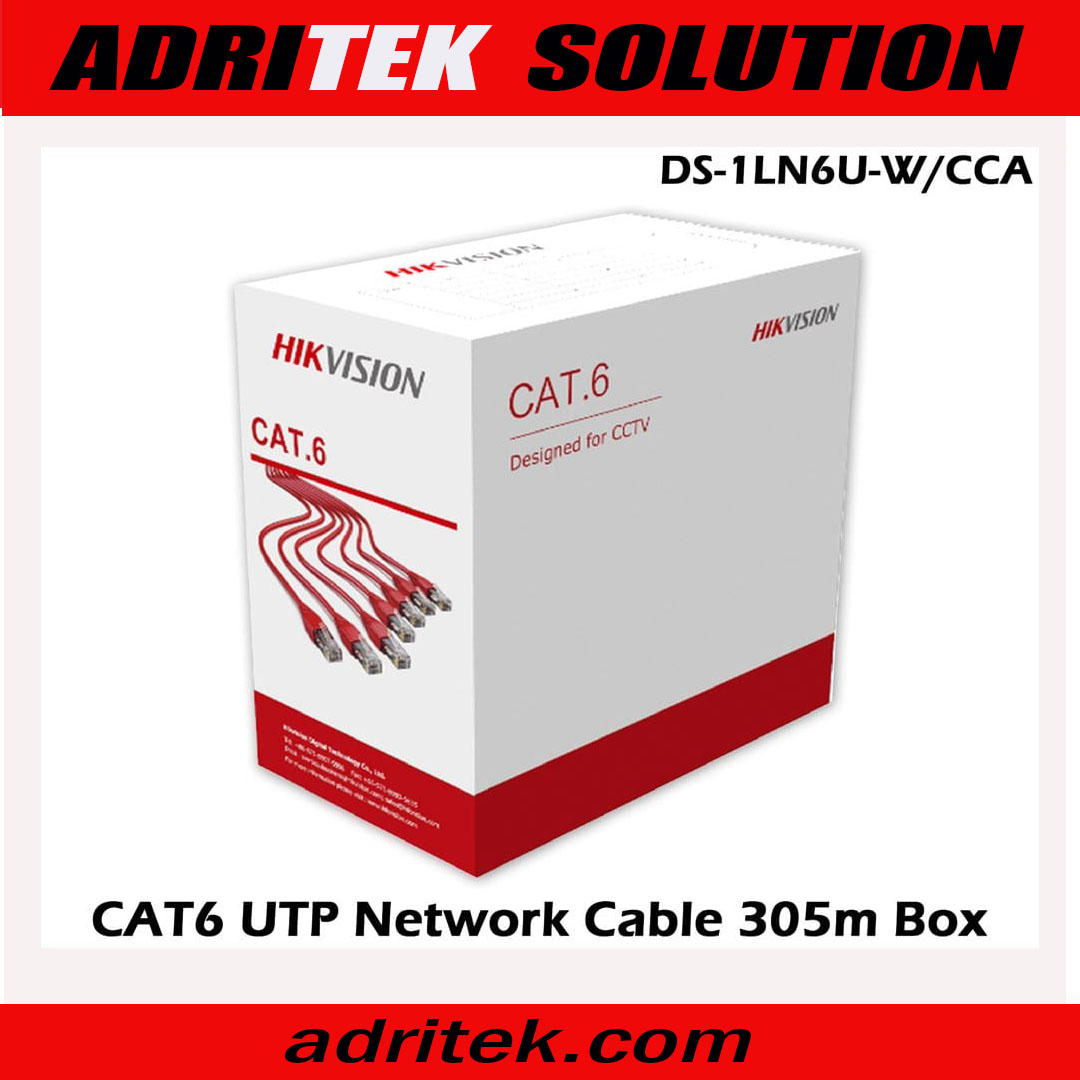 Best Hikvision DS-1LN6U-W CCA CAT6 UTP Network Cable 305m