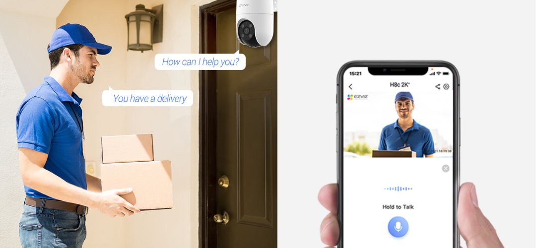 EZVIZ H8C Pro 2K 3MP Pan Tilt Human Detection Auto Tracking Wi-Fi Camera Sale - Image 3