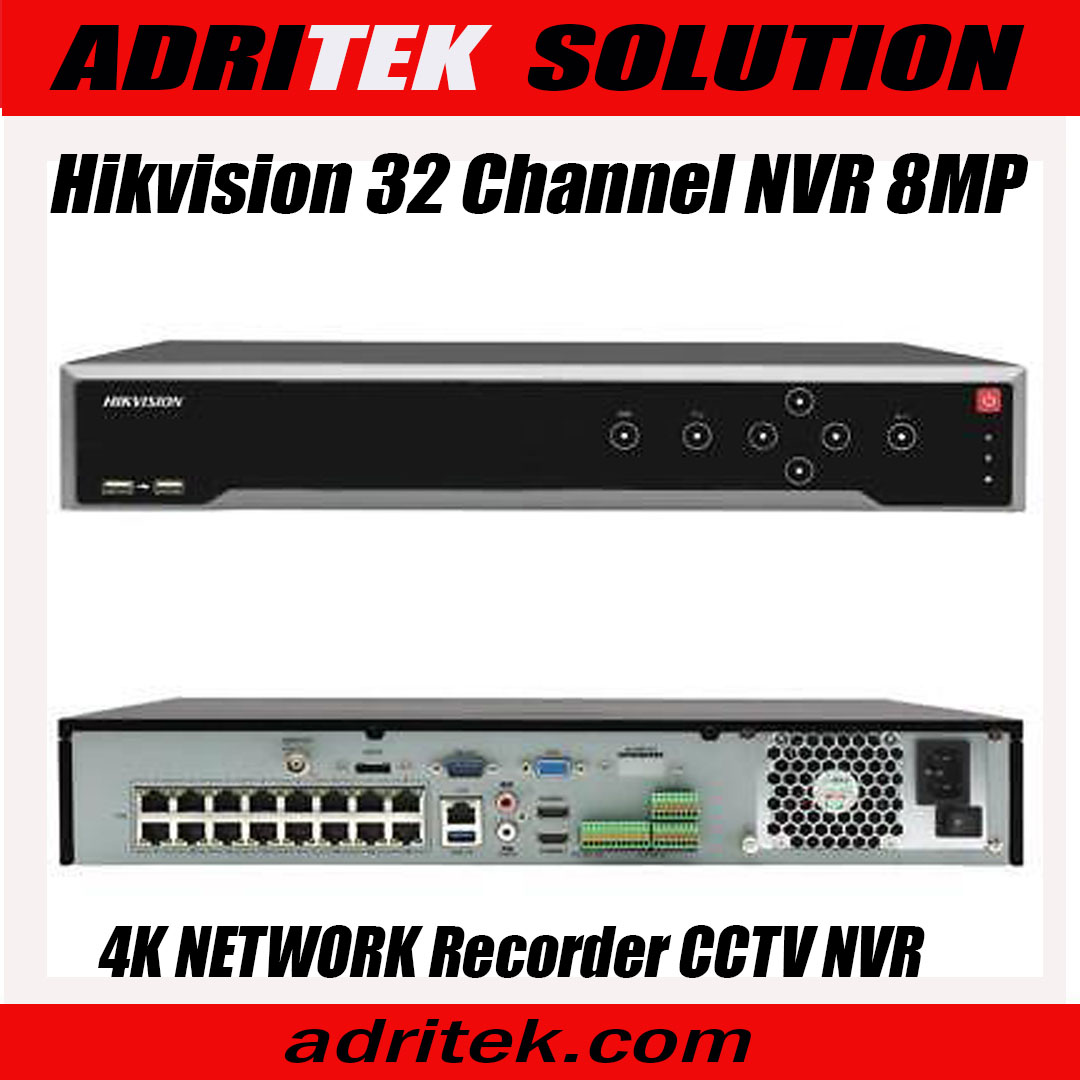 Hikvision 32 Channel NVR 8MP POE DS-7732NXI-I4-S(E) 4K NETWORK Recorder CCTV NVR