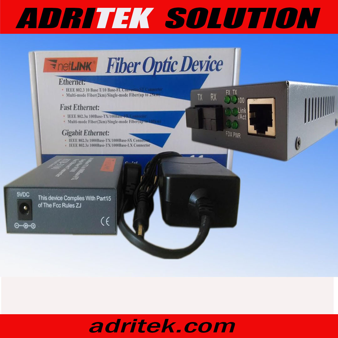 NETLINK OPTIC FIBER DEVICE Fast Ethernet Converter