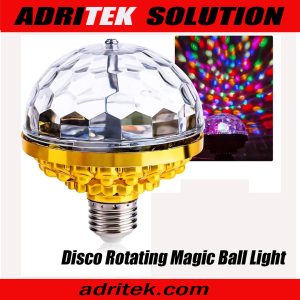 Rotating Magic Ball Light Set Retro Disco Lights Colorful Disco Rotating Magic Ball Light Bulb  Magic Ball RGB LED Stage