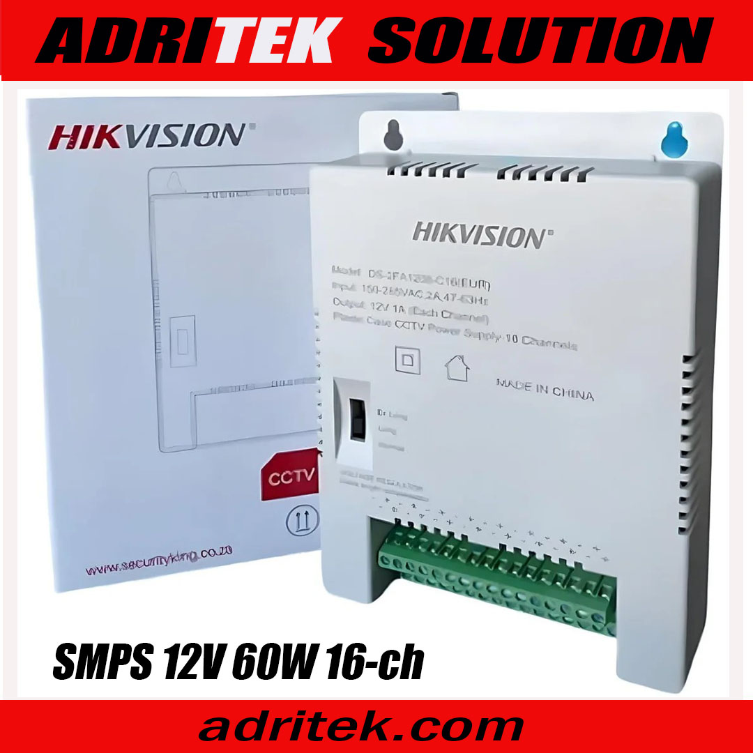 Hikvision Multi-channel SMPS 12V 60W 16-ch CCTV Power Supply