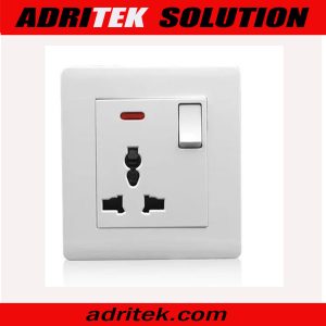 Modern Design 13amp White Wall Socket