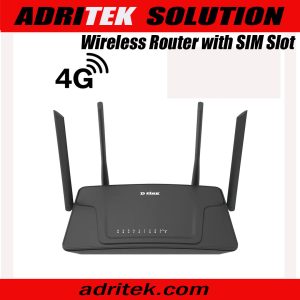 D-Link DWR-M920 N300 4G LTE Wireless Router with SIM Slot Up to 300Mbps | 4 Antennas |