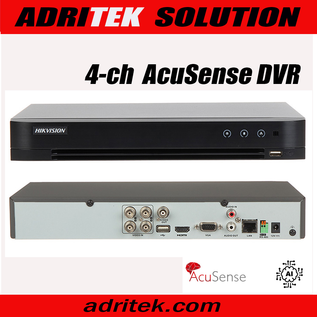 HIKVISION iDS-7204HQHI-M1/S(C) 4-ch 3K/5MP 1U H.265 2nd Gen AcuSense DVR Turbo X HD