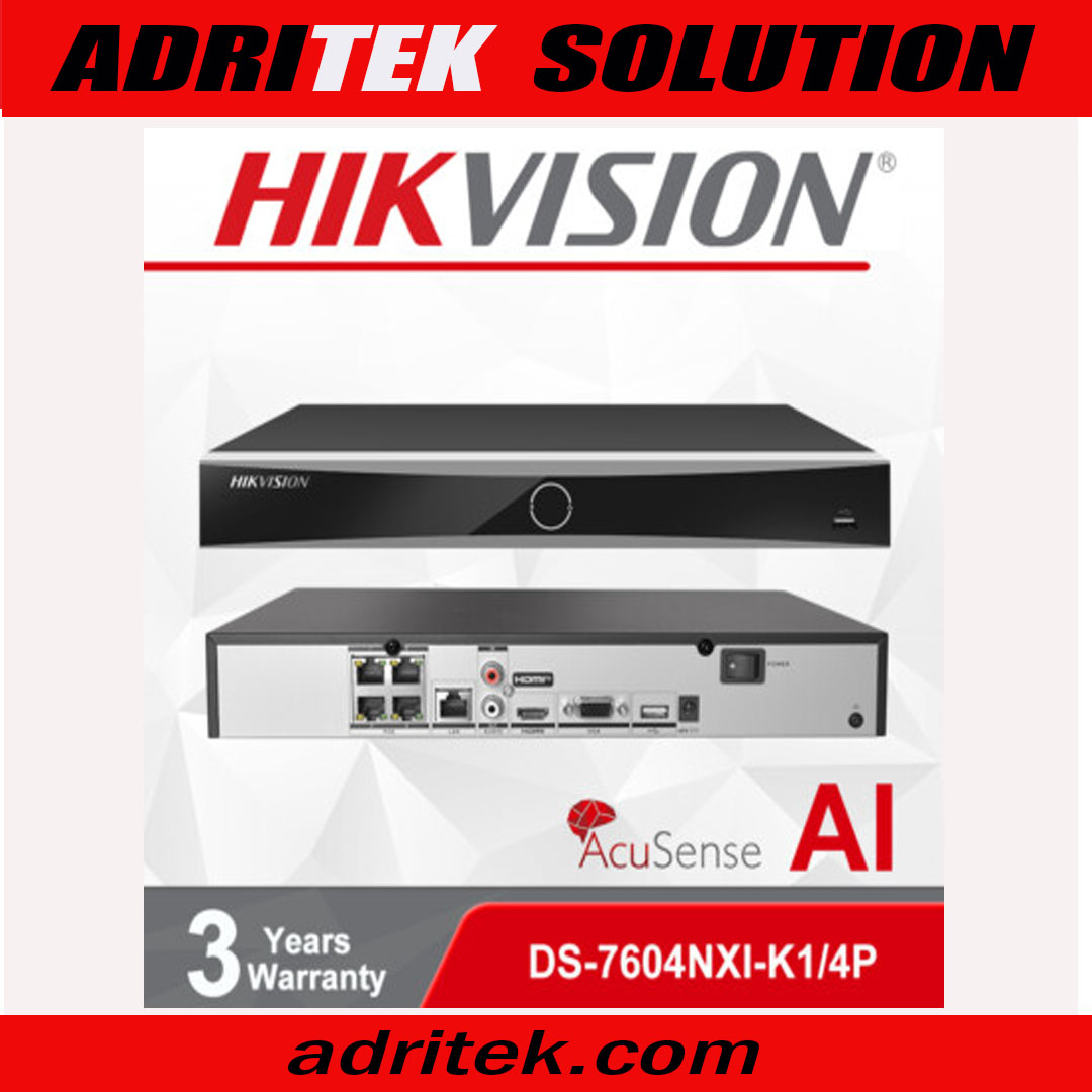 AcuSense 4K NVR 4-ch PoE 1U K Series