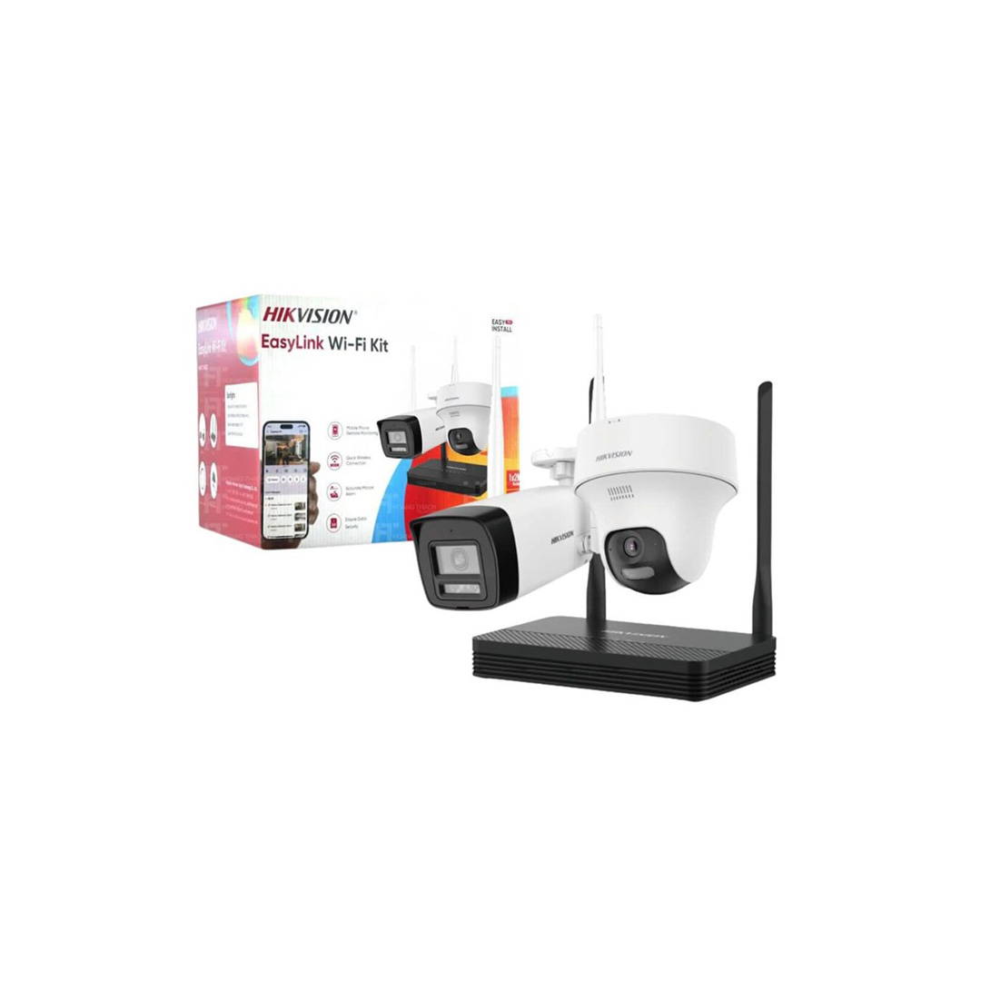 HIKVISION 4MP H.265 One bullet + One turret WiFi NVS Kit NKS424W02H - Image 2